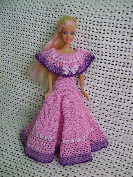 Вязаний одяг для ляльки Барбі