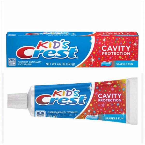 Детские зубные пасты Crest США 