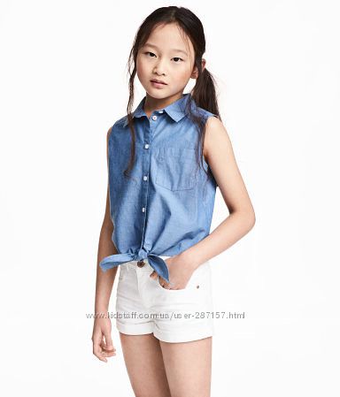 Скидка Рубашки девочкам разные H&M