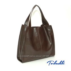 Шкіряні сумки кольору шоколад. Українське виробництво