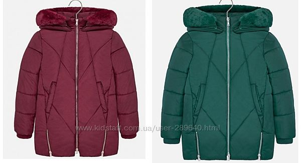 Зимне-демисезонная куртка-пальто парка Mayoral на 128, 140, 152, 157 см