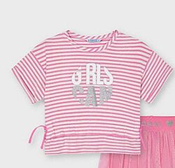 Розовая футболка из новой коллекции Mayoral 104, 110 см