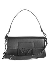 Черная сумка багет Guess модель Lexi baguette bag