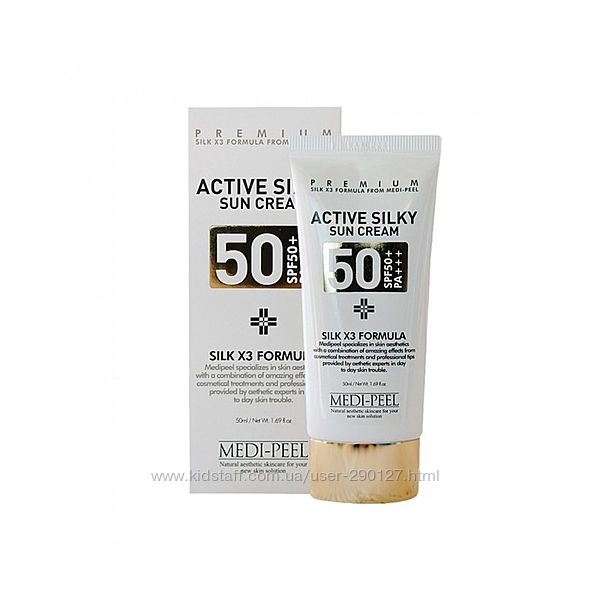 Солнцезащитный шелковый крем  Medipeel  Active Silky Sun 50ml с SPF 50